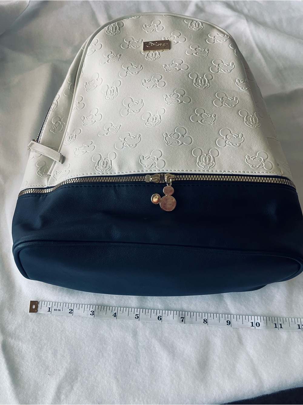 Disney White & Black Mickey Ear Mini Backpack - Picture 4 of 5